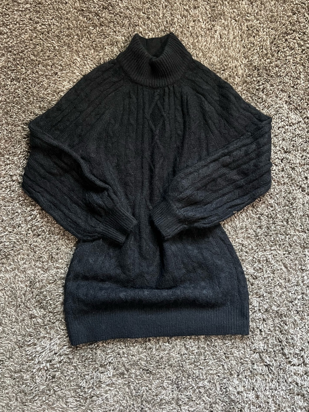 Abercrombie & Fitch Black Cable Knit Dress